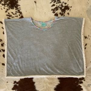 Judith March Gray embroidered shirt